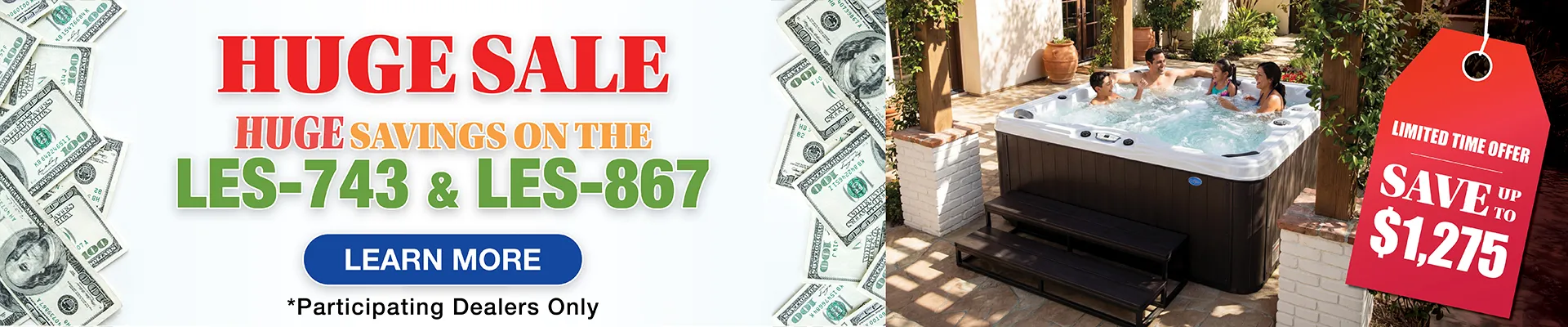 Calspas hot tub being used in a family setting - Weymouth Town