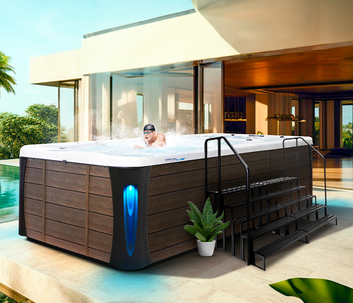 Calspas hot tub being used in a family setting - Weymouth Town